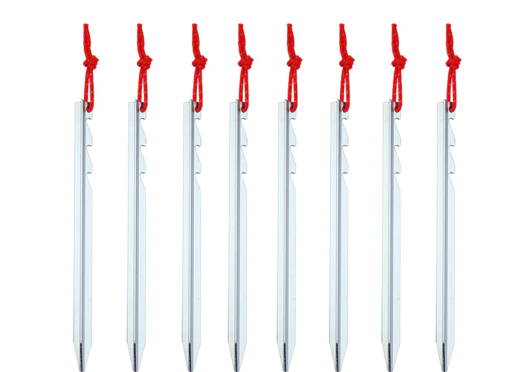 Cheap Goat Tents 20pcs Metal Outdoor Tent Camping Rope  Nails Tent Accessories Equipment  Aluminum Alloy Tent Pegs Tent Nail 18cm Tent Accessories 